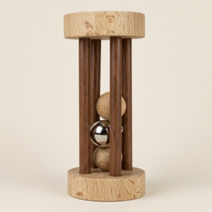Rodari de madera con cascabel