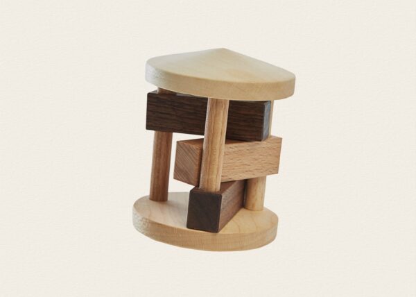 Rodari de madera con regletas