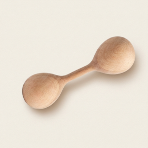Sonajero de madera doble