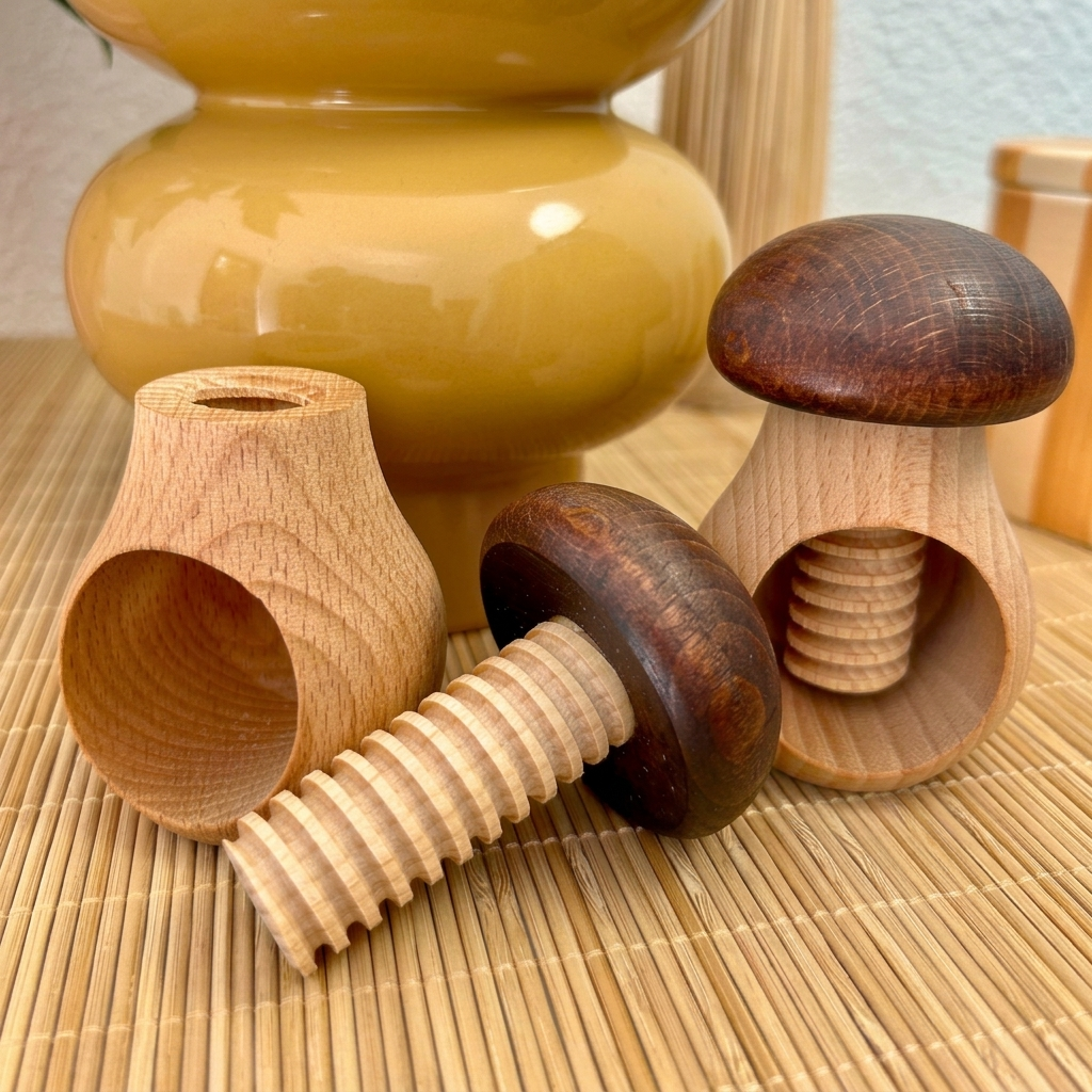 Rompenueces seta de madera - Imagen 3