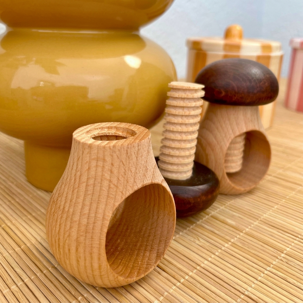 Rompenueces seta de madera - Imagen 4