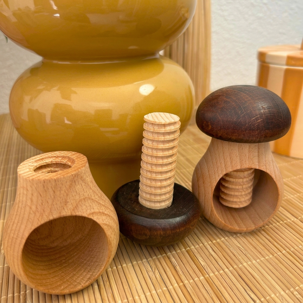 Rompenueces seta de madera - Imagen 5